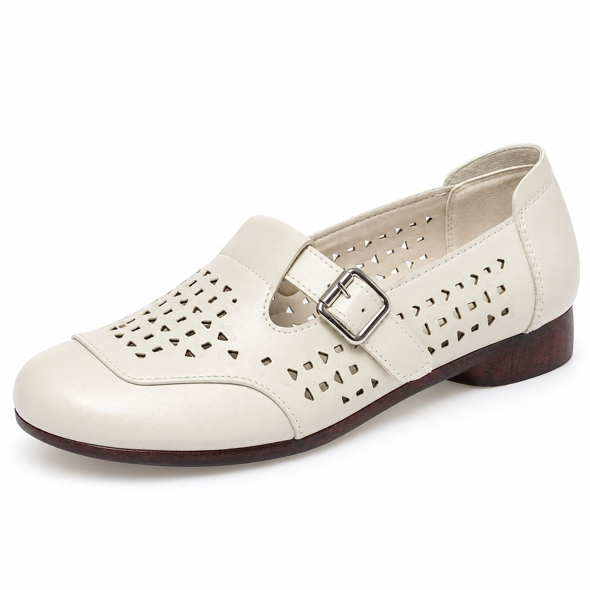 Dorothy – Women's Wide Toe Box Shoes in Beige