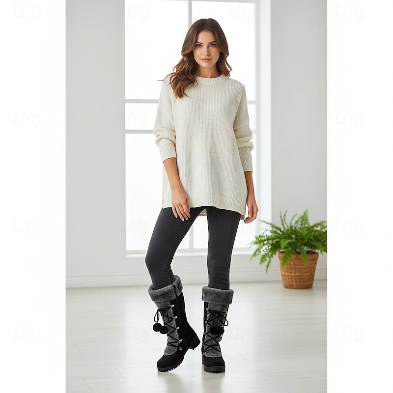 Margie – Women's Wide Calf Boots with a Stretch Shaft