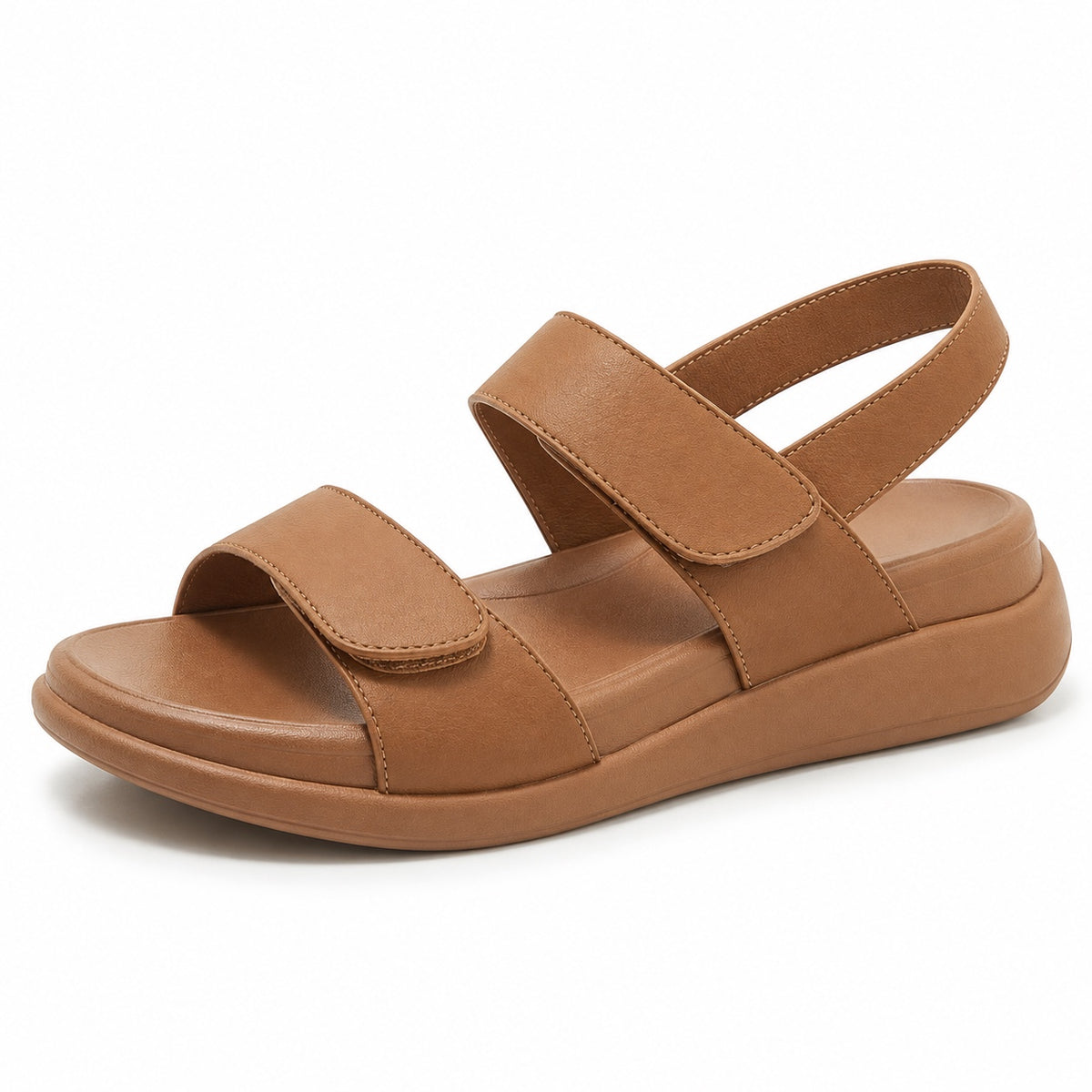 Ebony – Women's Wide Toe Box Sandals in Brown