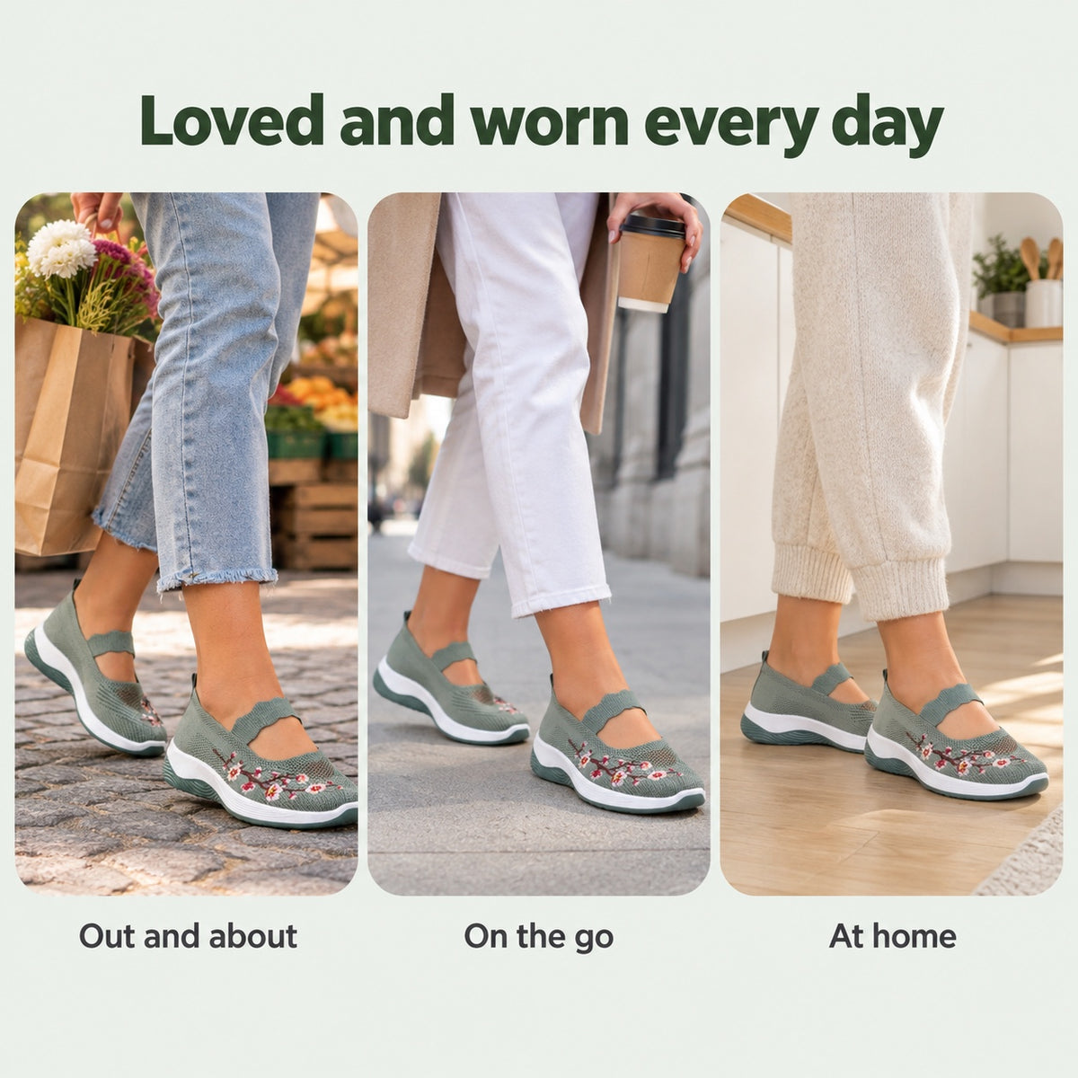 Emerson – Unisex Arch Support Shoes, worn every day