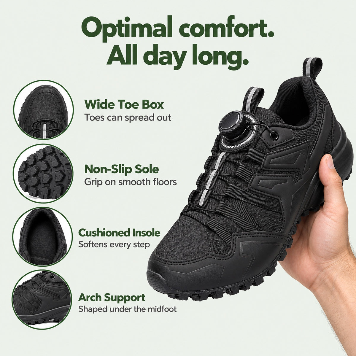 Ernesto – Men's Arch Support Sneakers, features