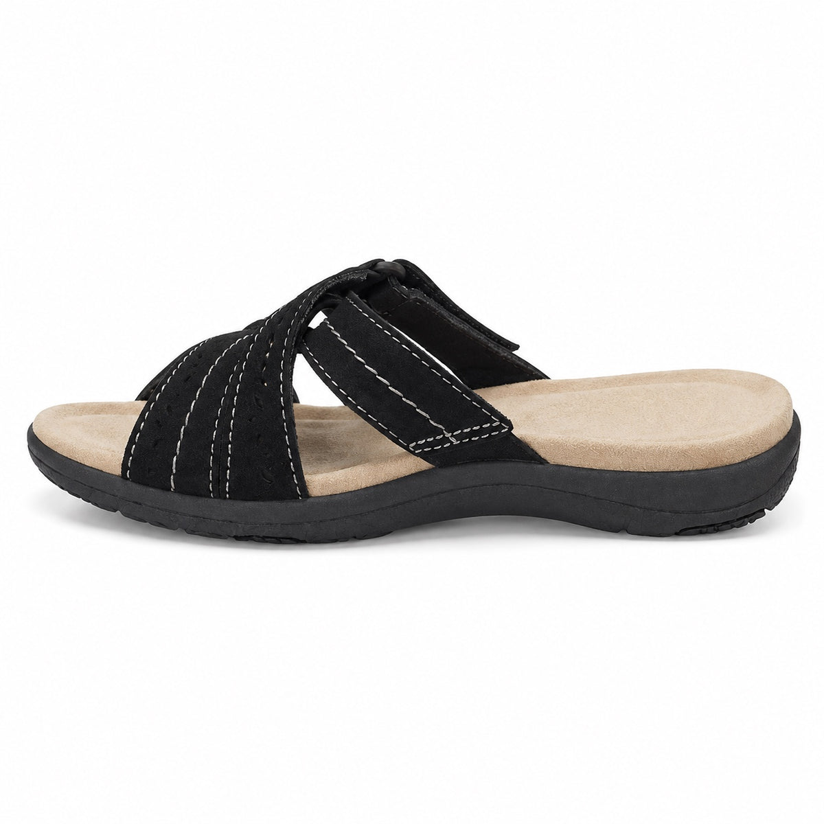 Esther – Women's Wide Toe Box Sandals in Black
