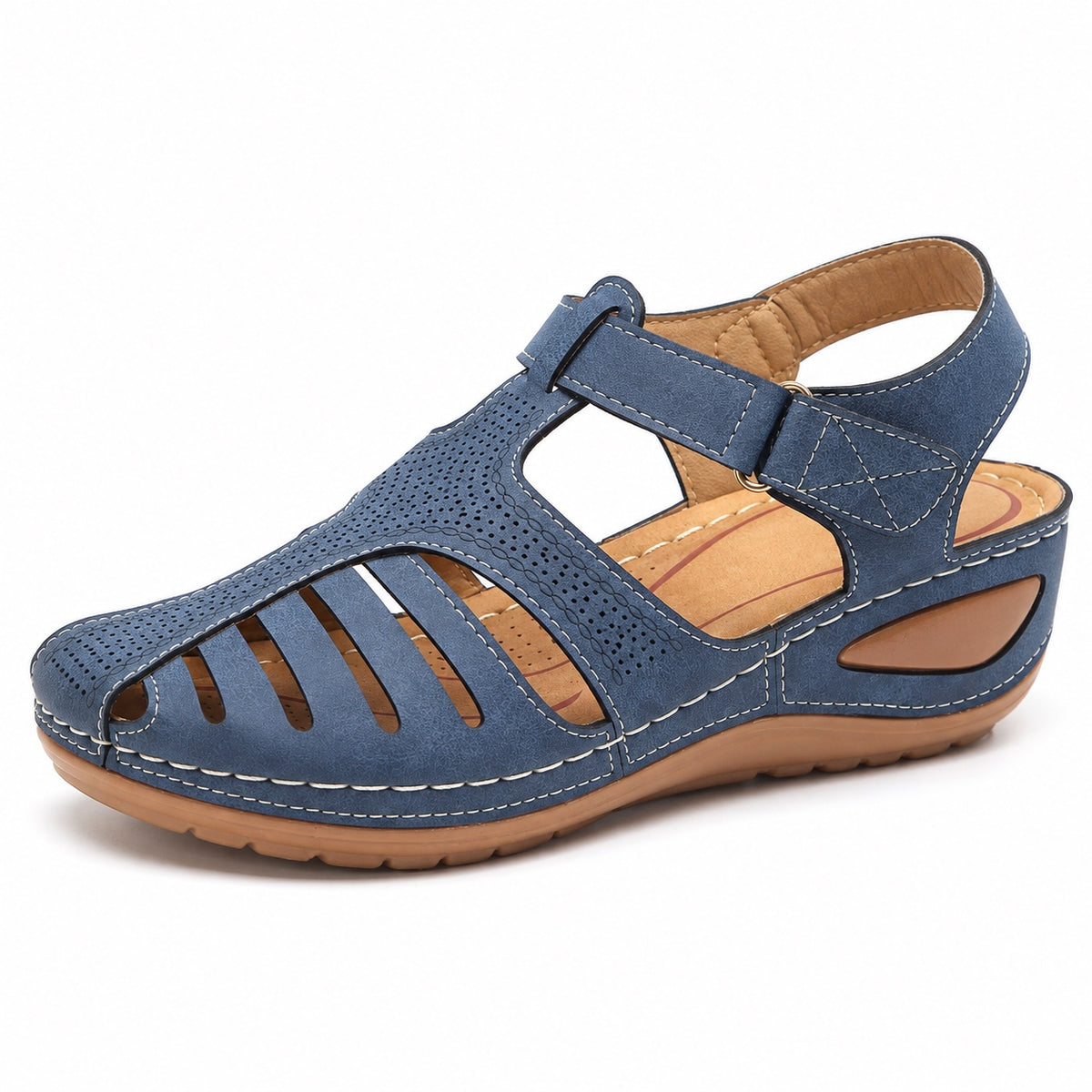 Faith – Women's Wide Toe Box Sandals in Blue