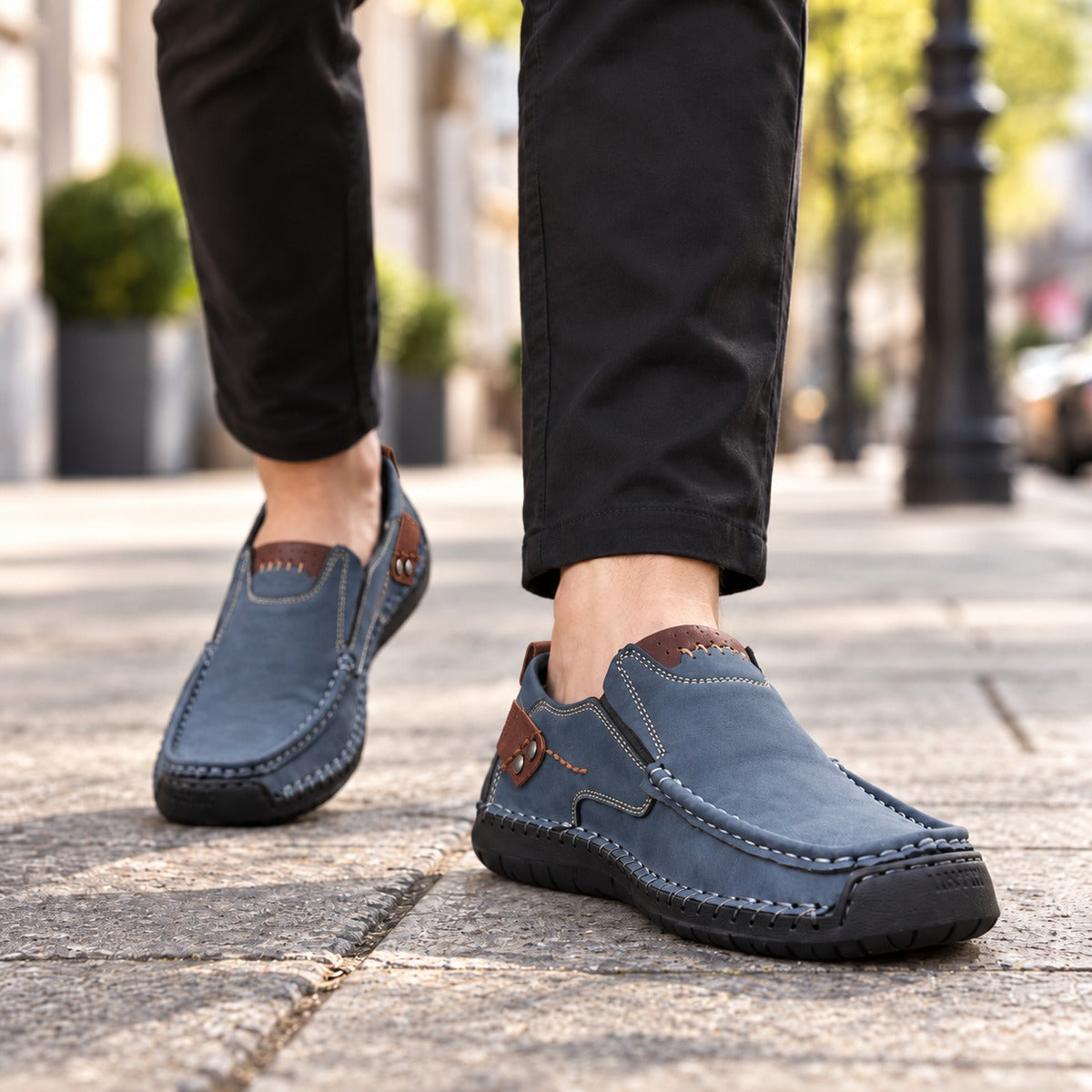 Felipe – Men's Arch Support Shoes, worn on a walk