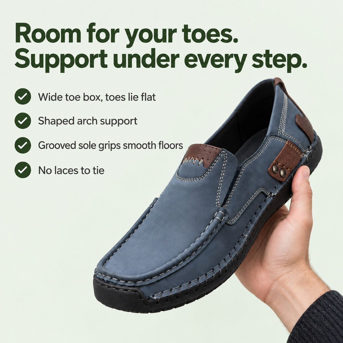 Felipe – Men's Arch Support Shoes, key benefits