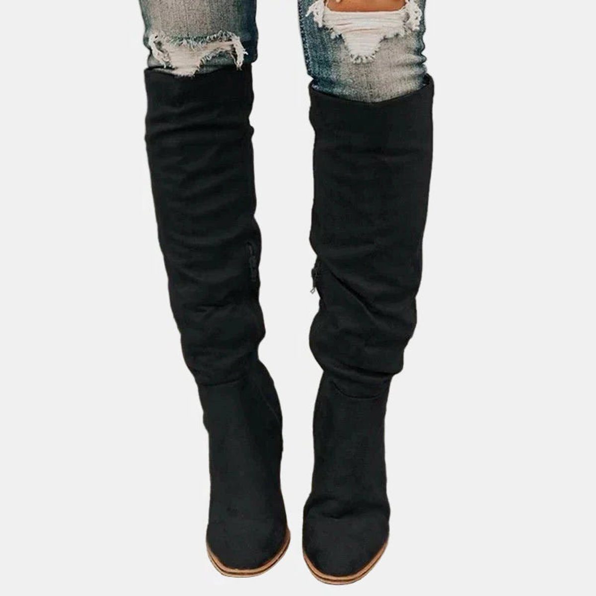 Meghan – Women's Wide Calf Boots with a Stretch Shaft