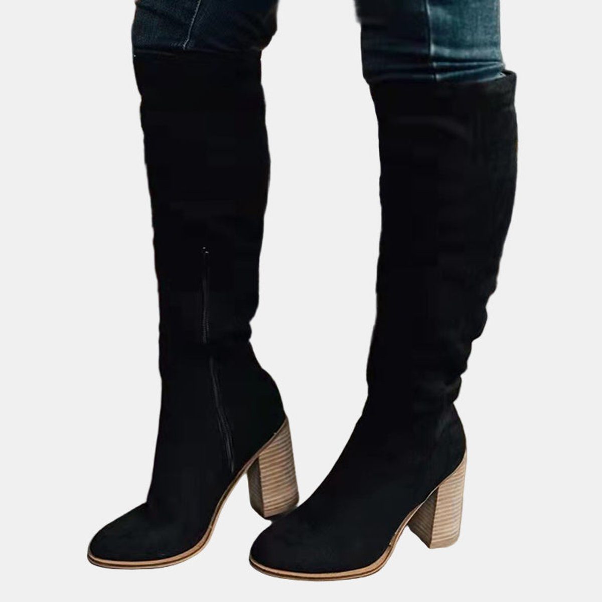 Meghan – Women's Wide Calf Boots with a Stretch Shaft