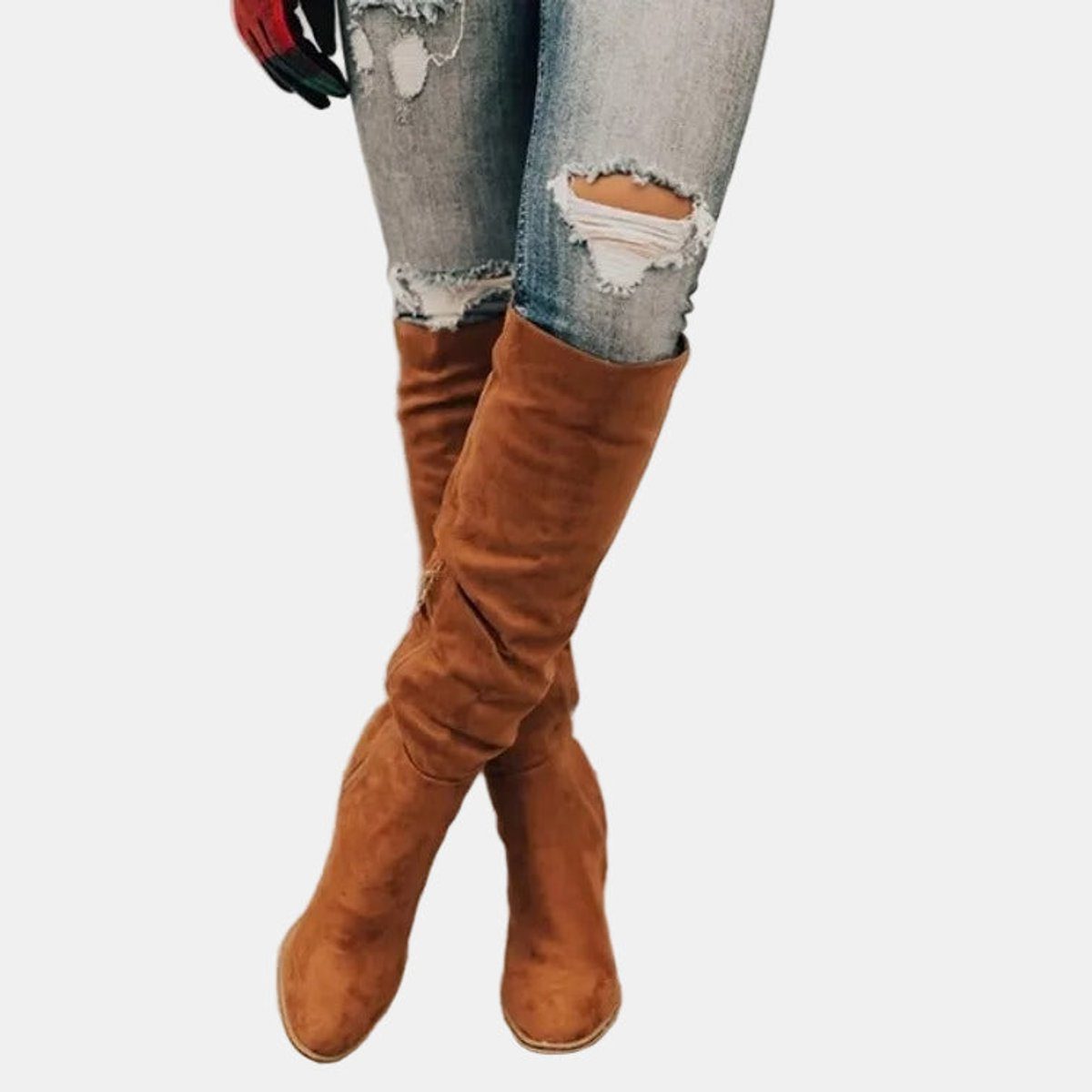 Meghan – Women's Wide Calf Boots with a Stretch Shaft