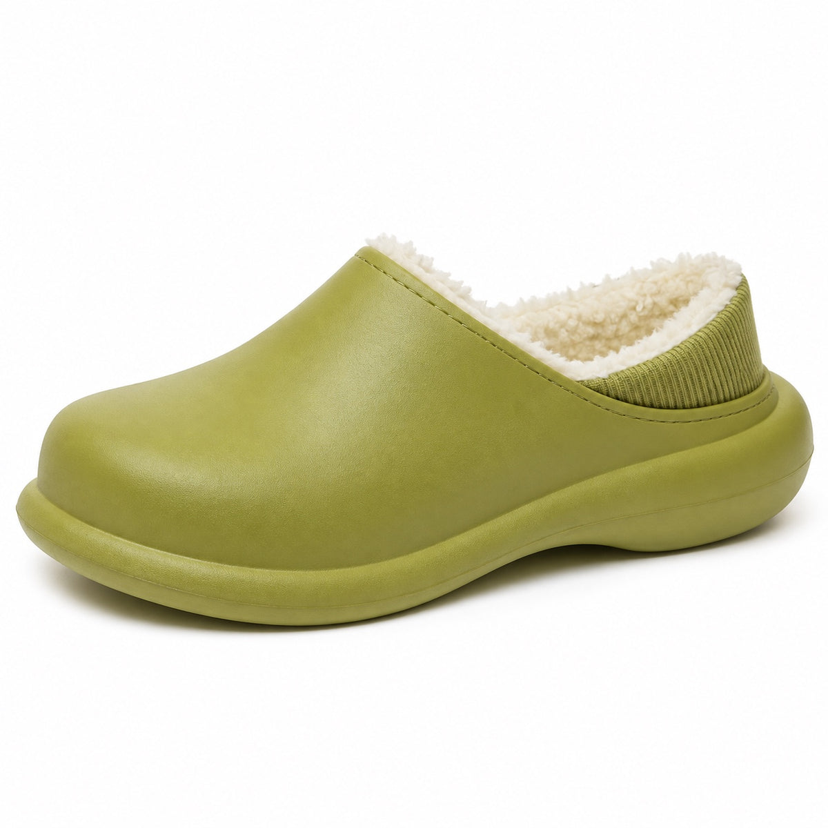 Flowers – Women's Comfort Slippers in Green