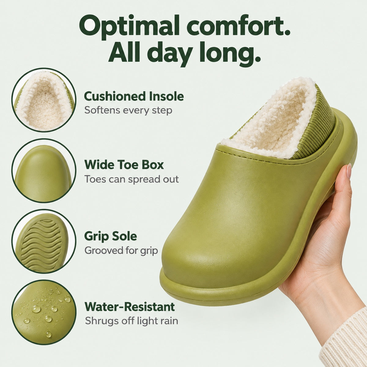 Flowers – Women's Comfort Slippers, features