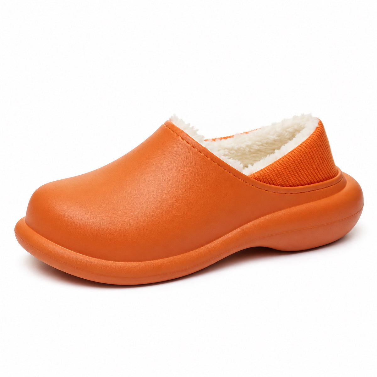 Flowers – Women's Comfort Slippers in Orange