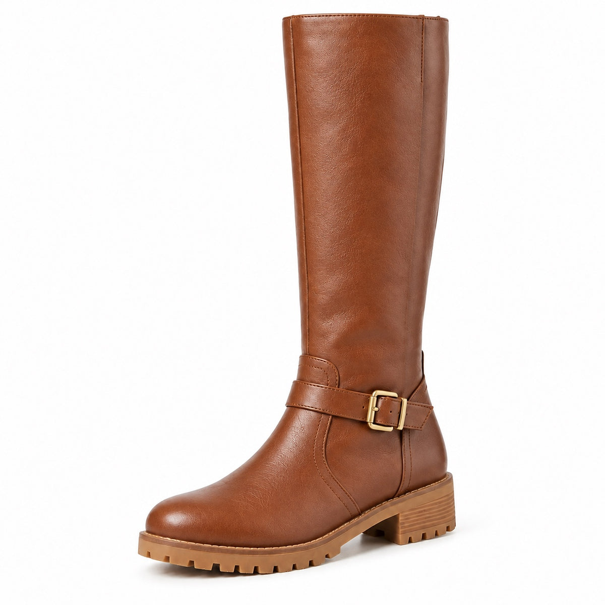 French – Women's Comfort Boots in Cognac Brown