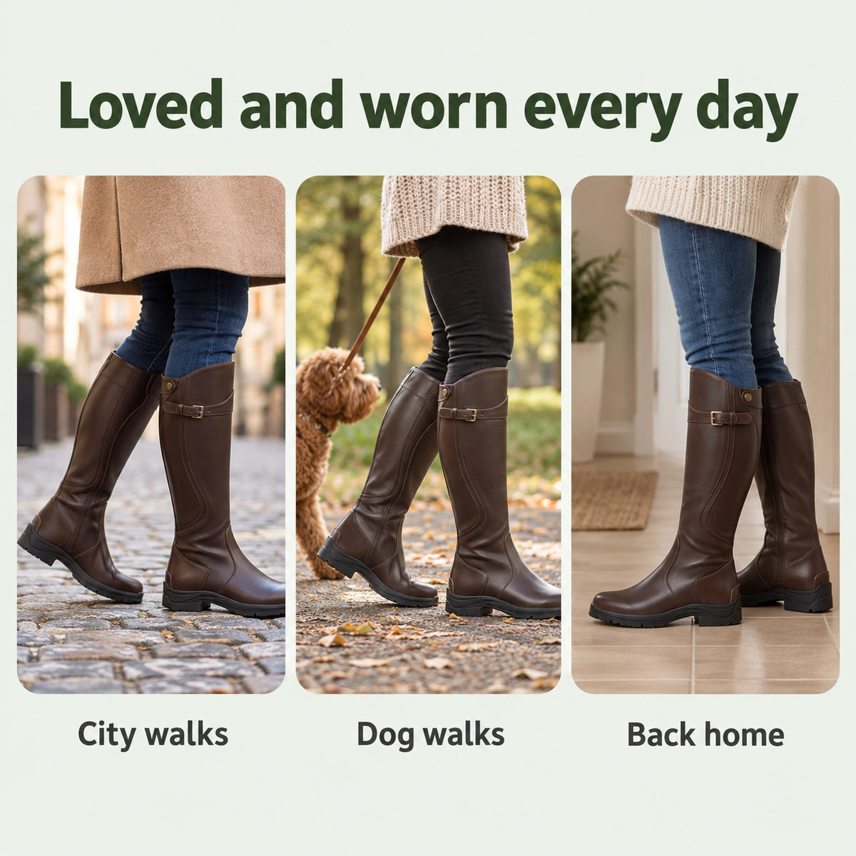 Fuller – Women's Wide Calf Boots, worn every day