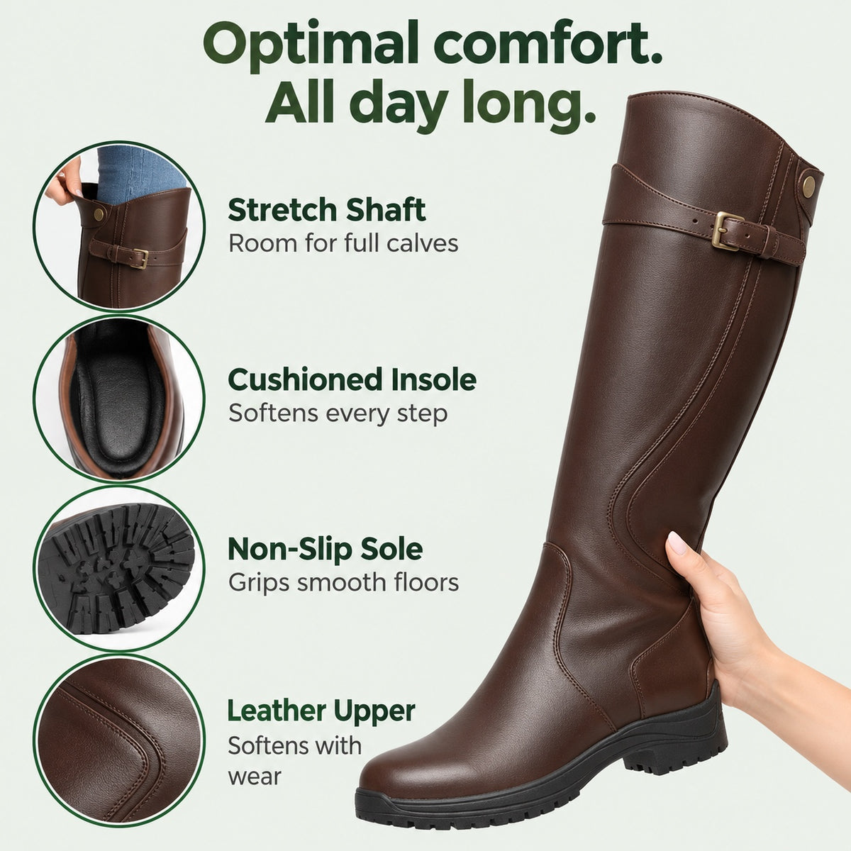 Fuller – Women's Wide Calf Boots, features