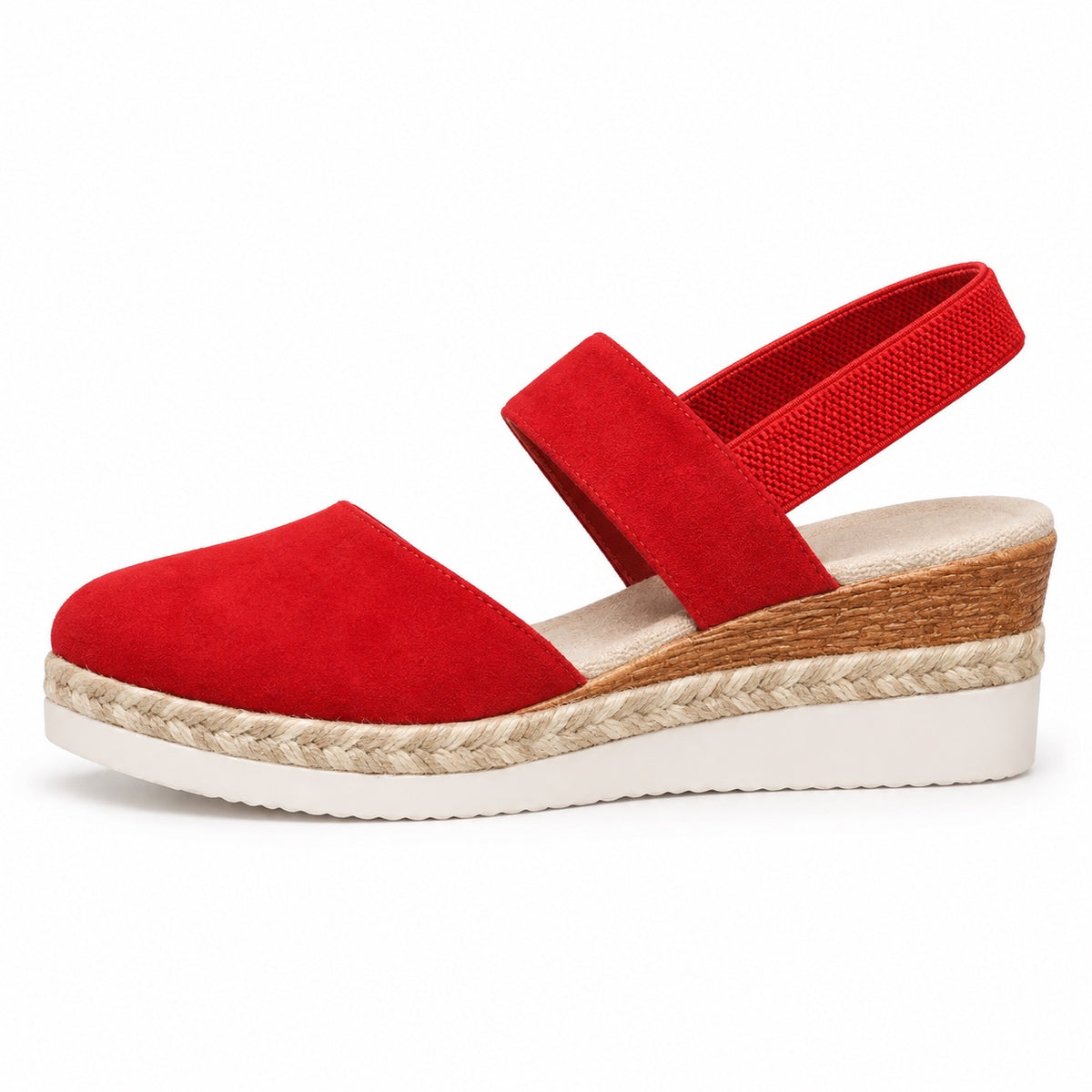 Guzman – Unisex Wide Toe Box Sandals in Red