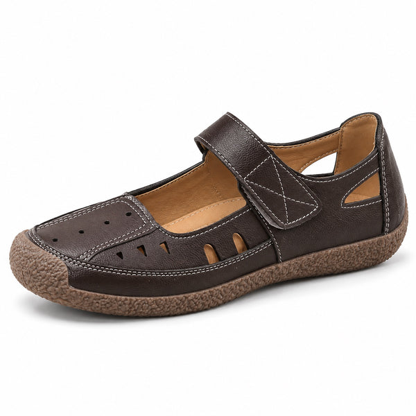 Gwen – Women's Wide Toe Box Sandals in Brown
