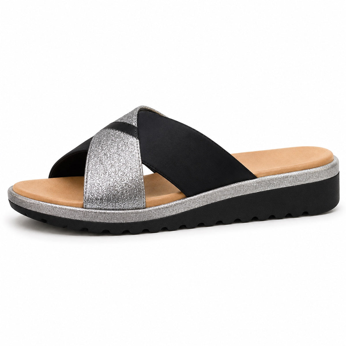 Hamilton – Unisex Wide Toe Box Sandals in BLACK