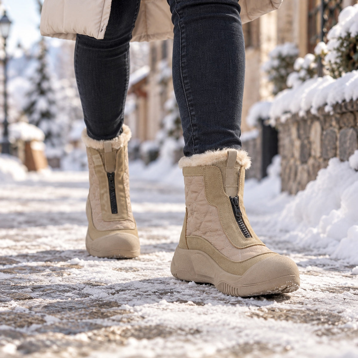 Harmon – Women's Comfort Boots, worn on a walk
