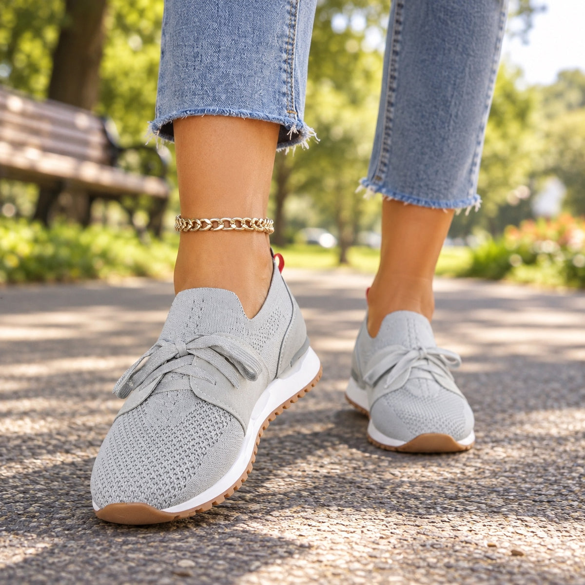 Hollis – Unisex Orthopedic Sneakers, worn on a walk