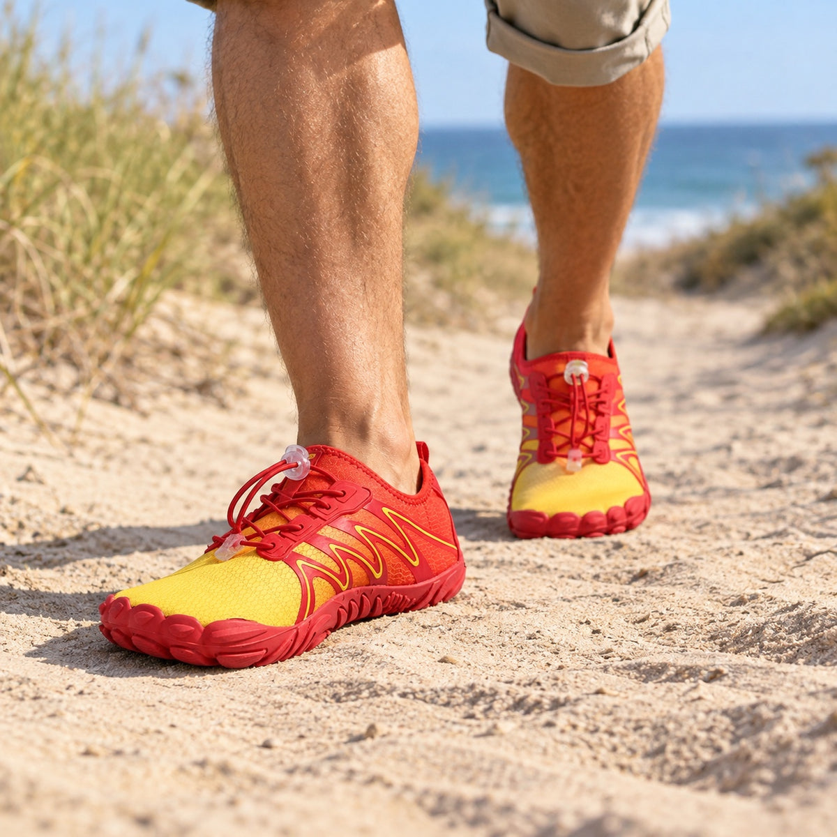 Hopkins – Unisex Barefoot Shoes, worn on a walk