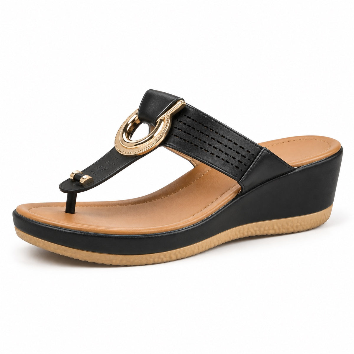 Hubbard – Women's Wide Toe Box Sandals in Black