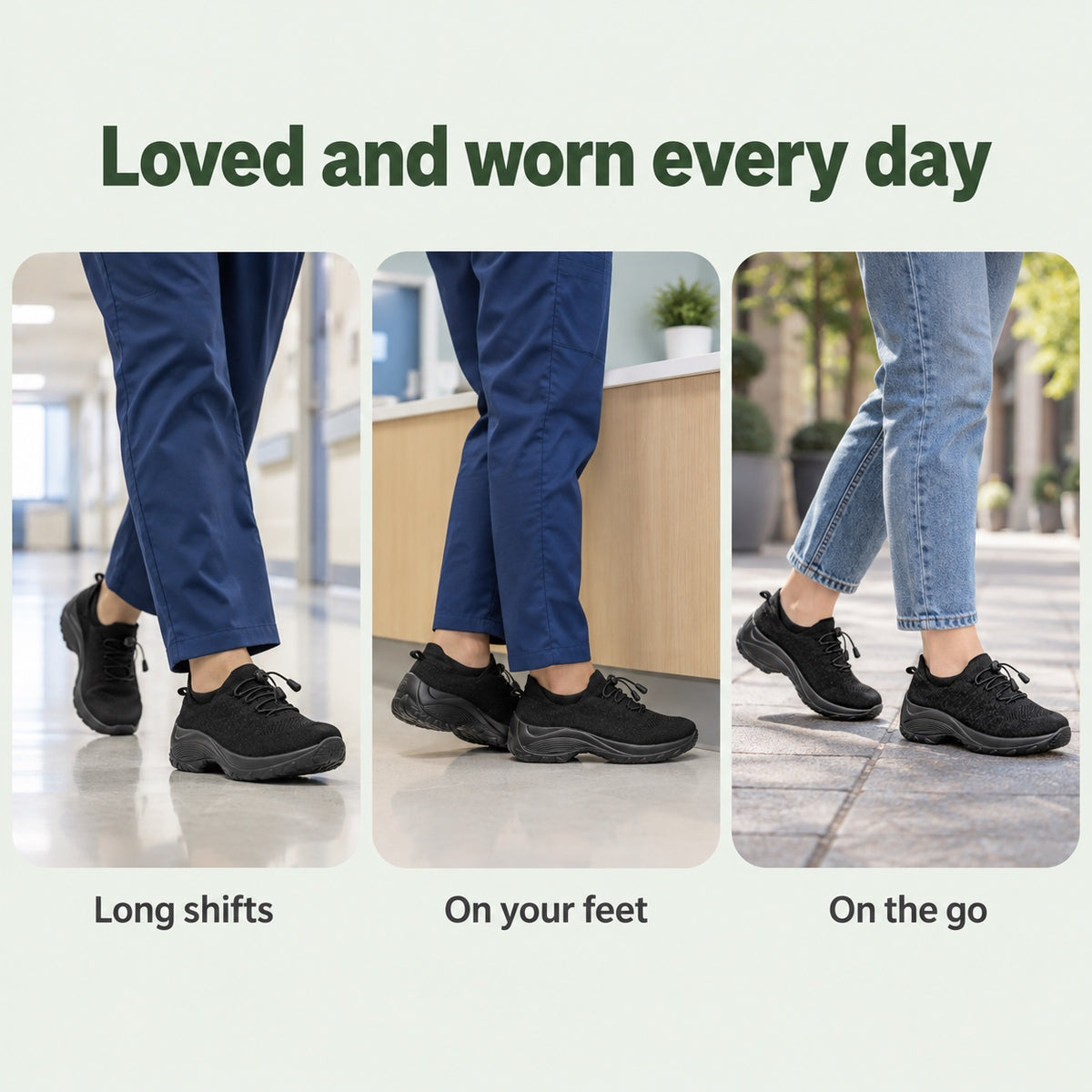 Hudson – Women's Nursing Shoes, worn every day
