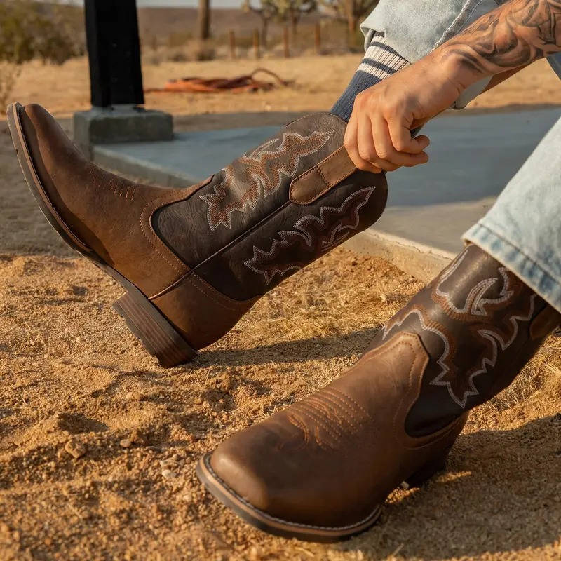 Beckett – Unisex Wide Calf Boots with a Stretch Shaft