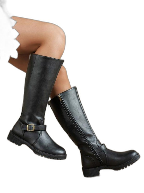 Darlene – Bottes pour femmes pour mollets larges avec tige extensible