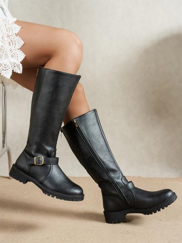 Darlene – Women's Wide Calf Boots with a Stretch Shaft