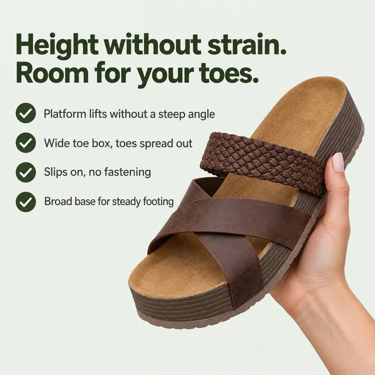Jarvis – Women's Wide Toe Box Sandals, key benefits