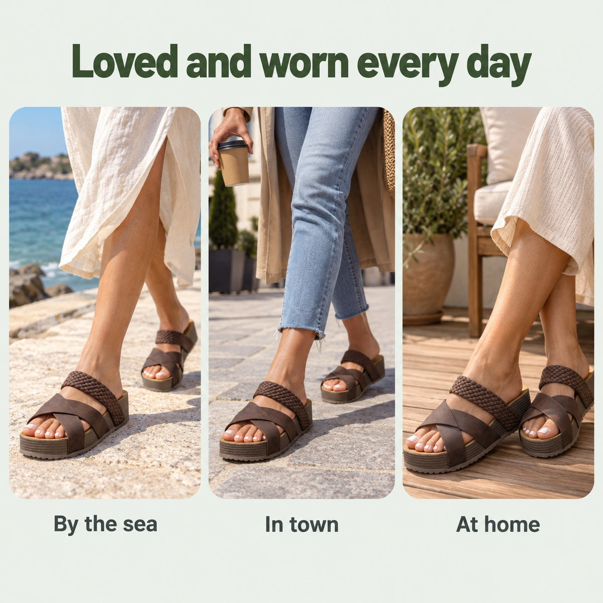 Jarvis – Women's Wide Toe Box Sandals, worn every day