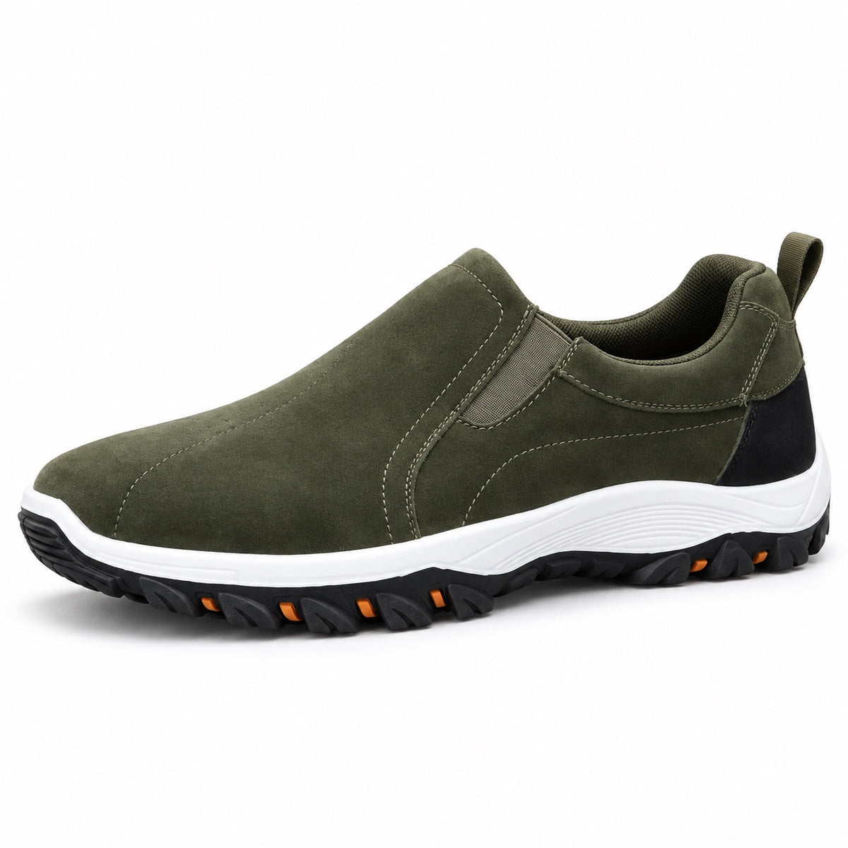 Jeffery – Men's Slip-On Shoes in Green