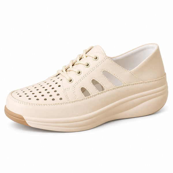 Jenna – Women's Plantar Fasciitis Sneakers in Beige