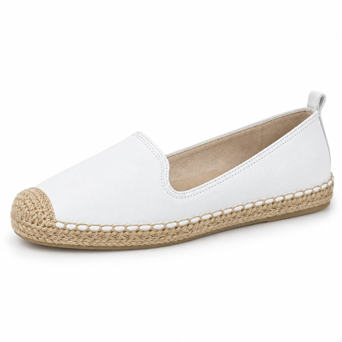 Jennie – Women's Wide Toe Box Loafers in White
