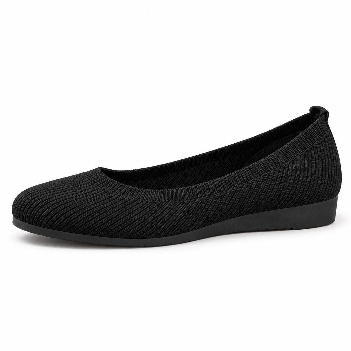 Judith – Women's Plantar Fasciitis Flats in Black