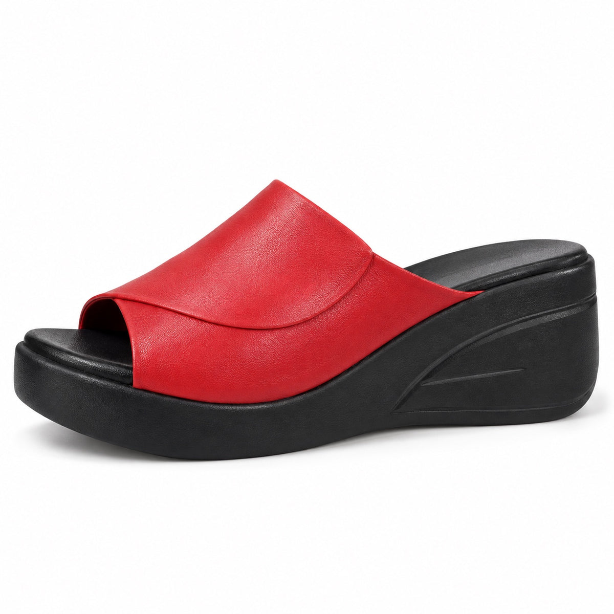 Jules – Women's Wide Toe Box Sandals in Red