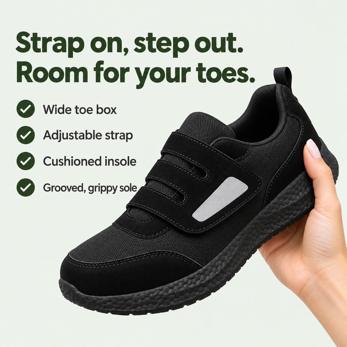 Kayla – Women's Wide Toe Box Sneakers, key benefits