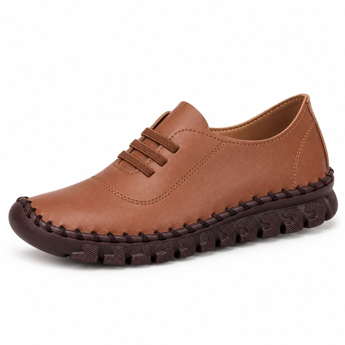 Kristi – Women's Orthopedic Lace-Up Shoes in Brown