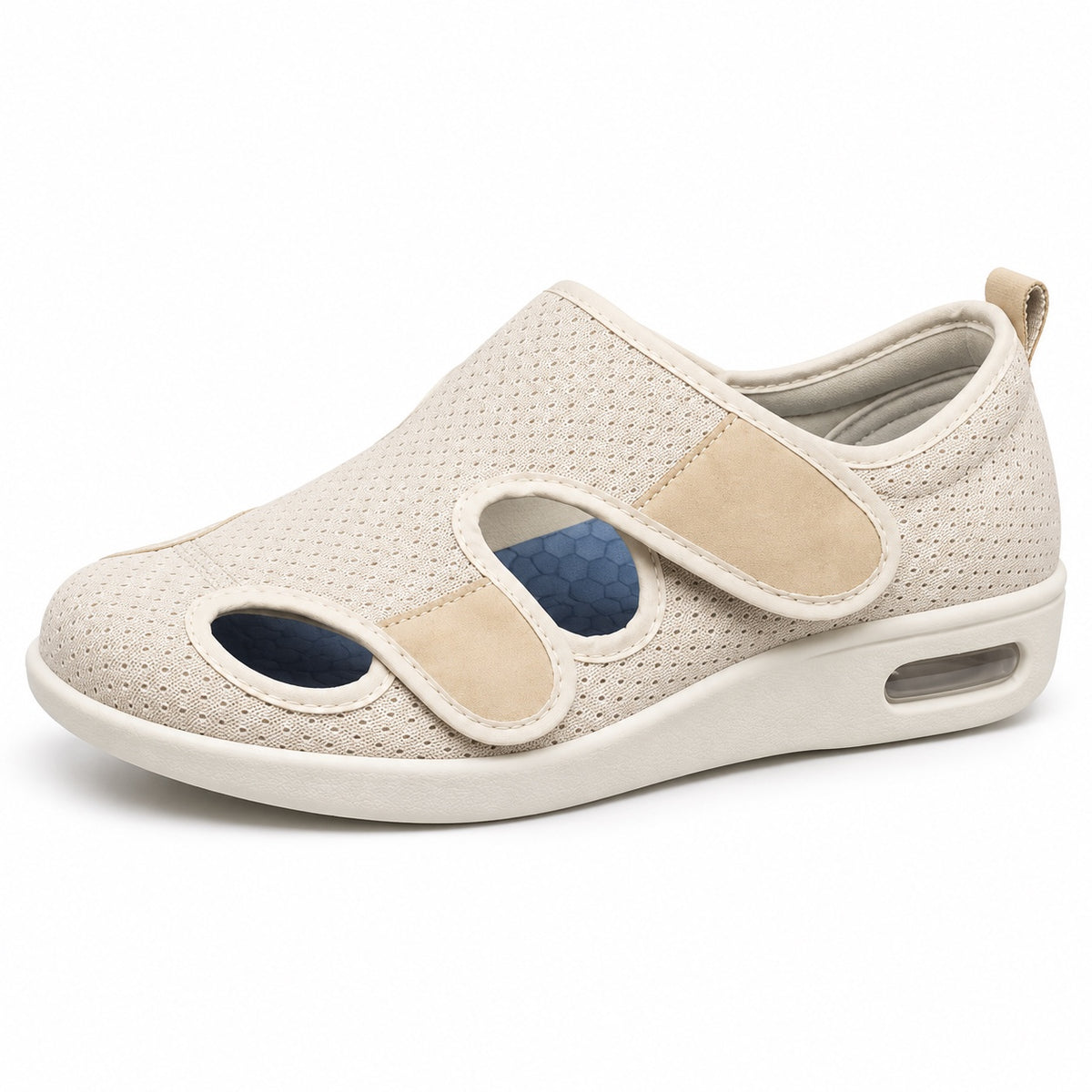 Krystal – Women's Wide Toe Box Shoes in Beige