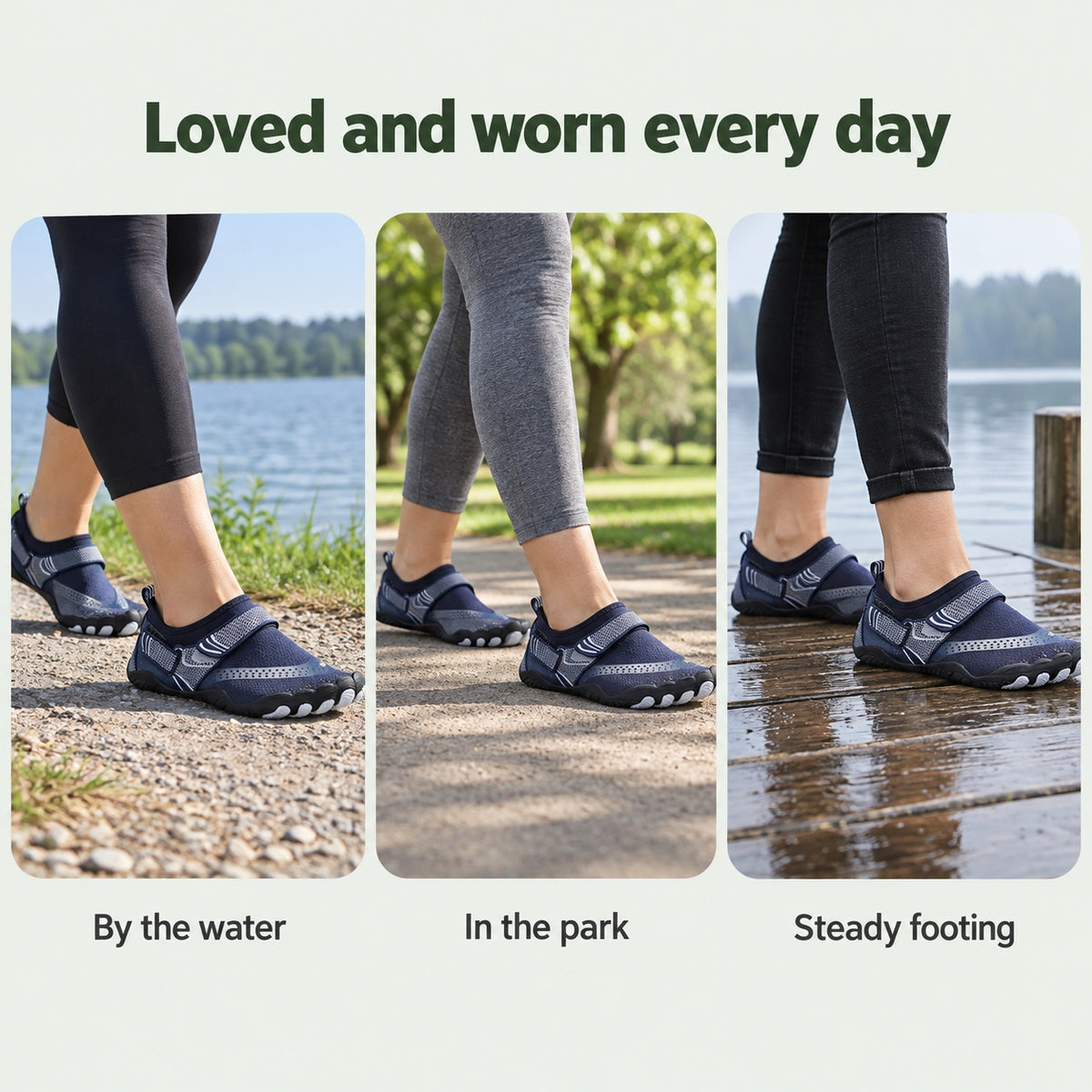 Lane – Unisex Barefoot Sneakers, worn every day
