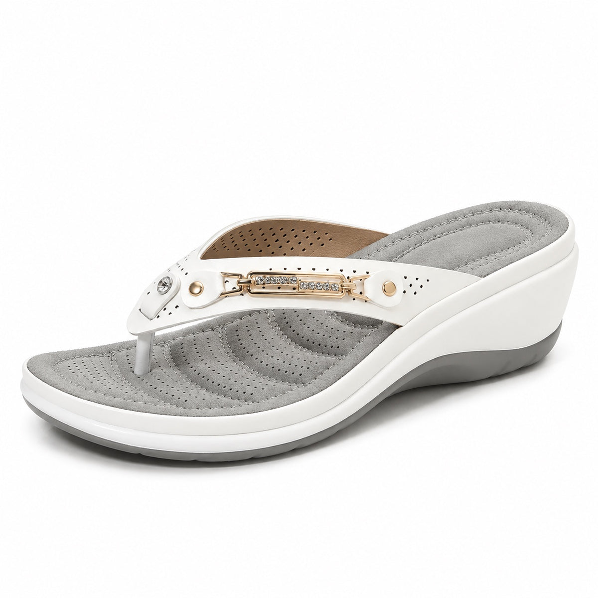 Latasha – Women's Wide Toe Box Sandals in White