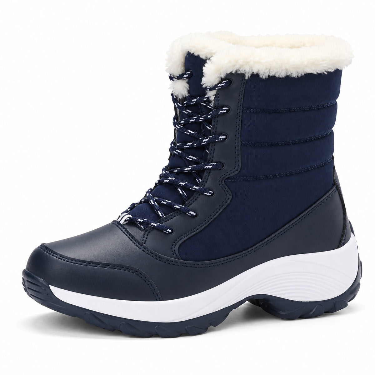 Leticia – Women's Comfort Boots in Navy Blue