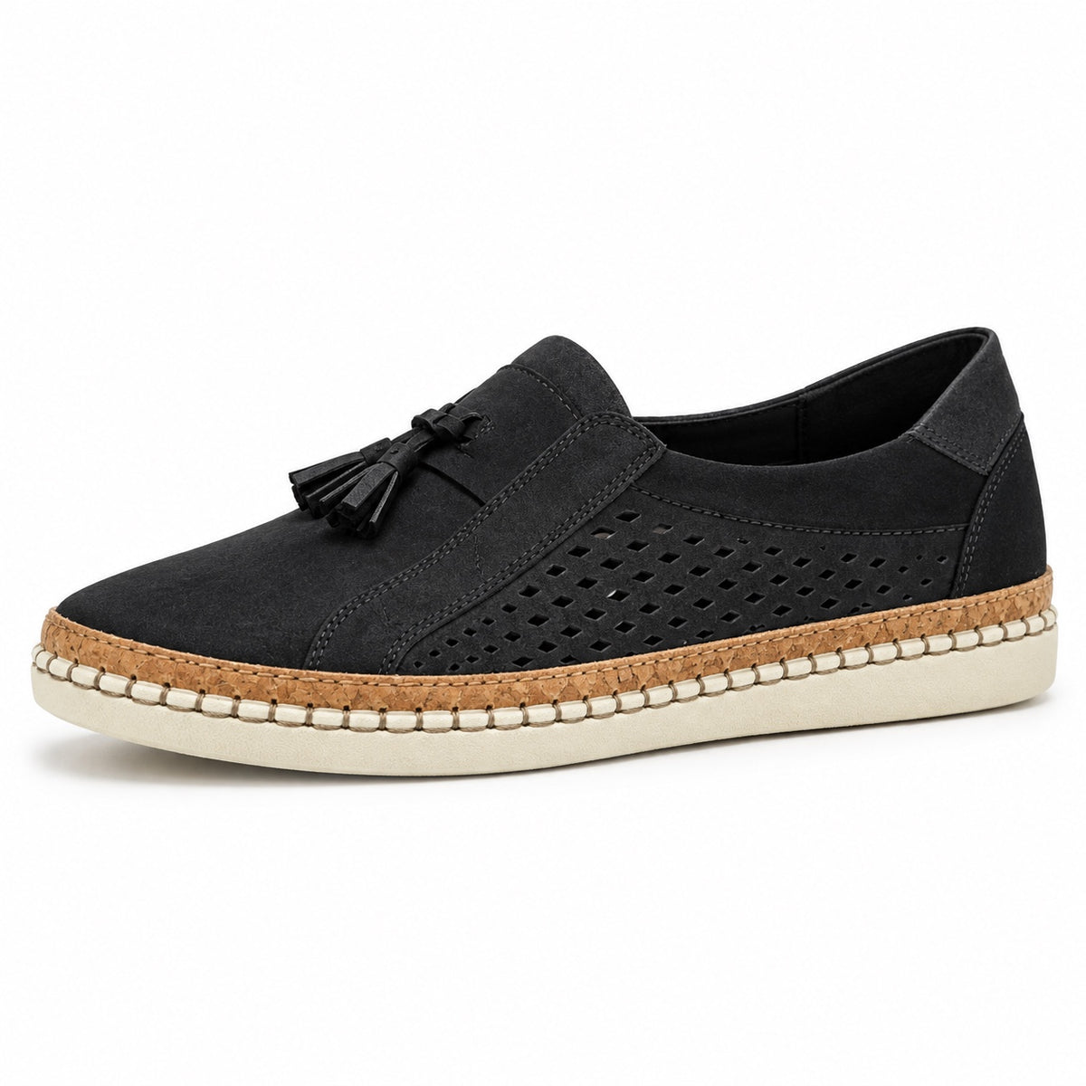 Logan – Women's Slip-On Sneakers in Black