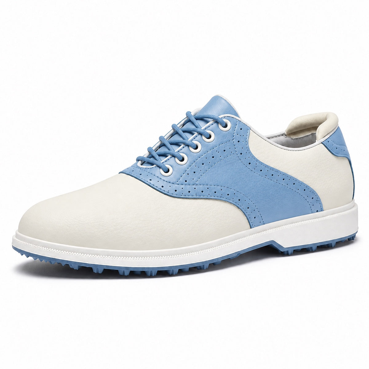 Lucas – Men's Non-Slip Shoes in White Blue