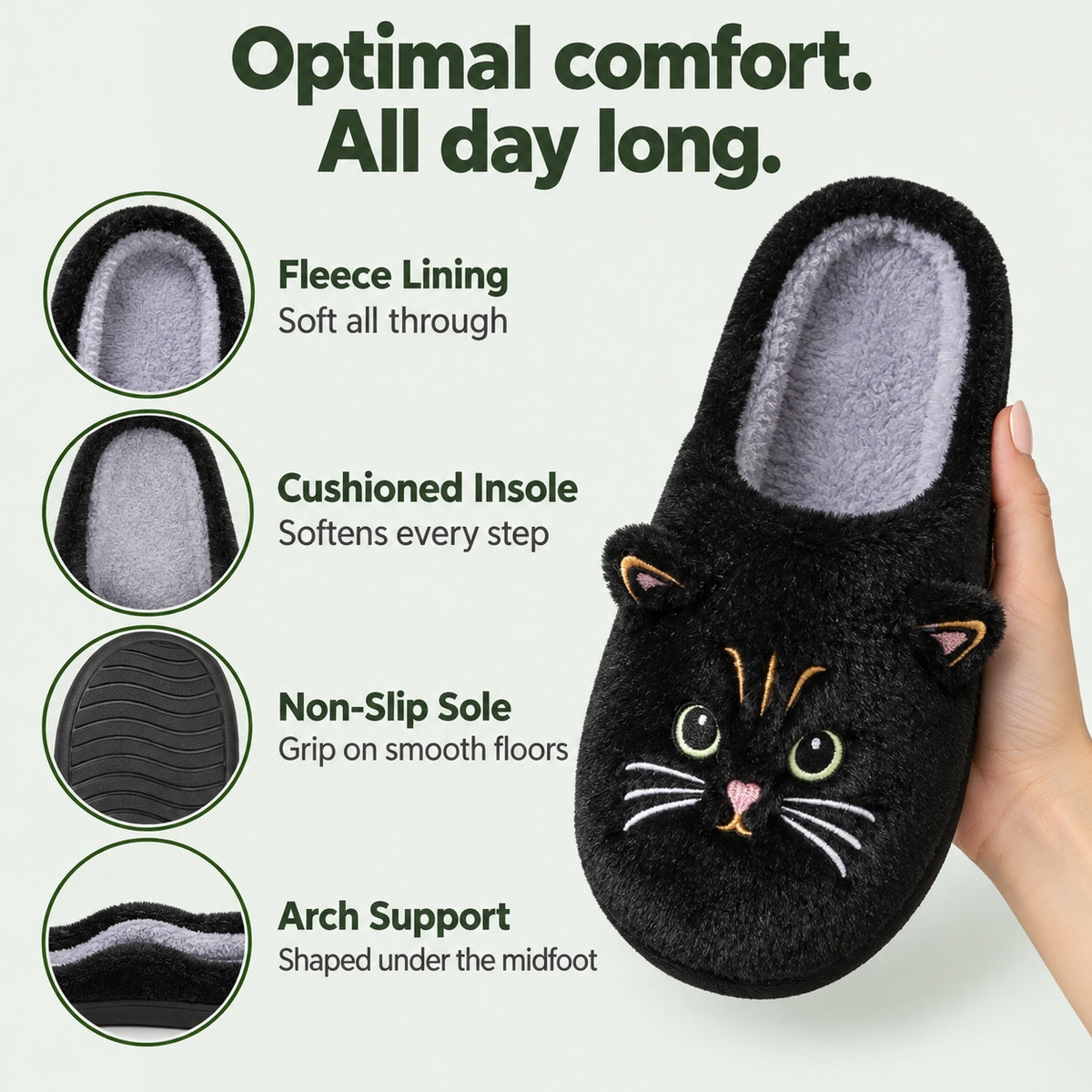 Lynda – Women's Comfort Slippers, features