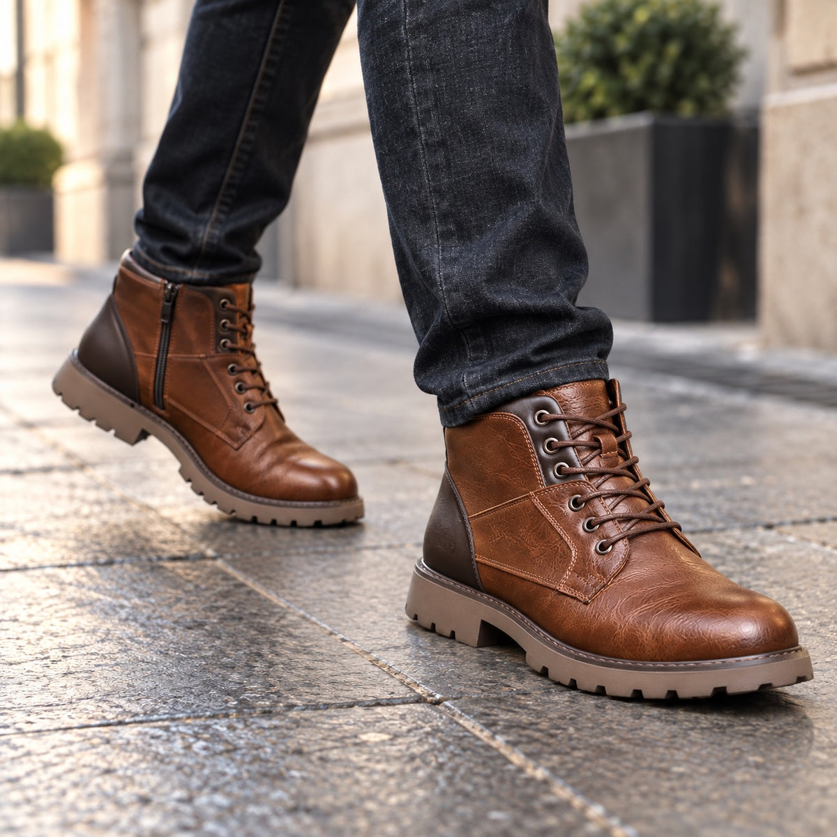 Marc – Men's Comfort Boots, worn on a walk