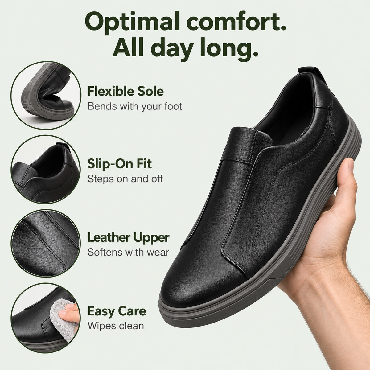 Marcus – Men's Walking Sneakers, features