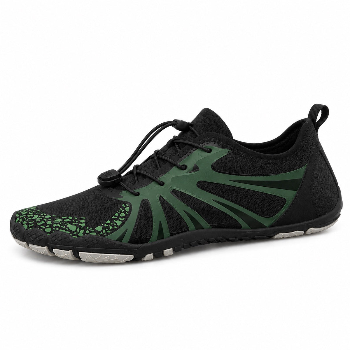 Martha – Women's Barefoot Shoes in Black Green