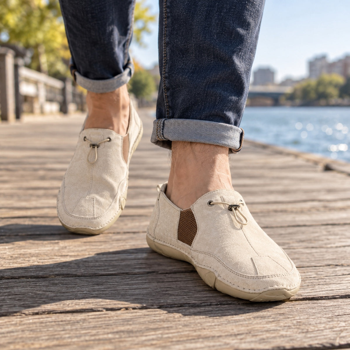 Marvin – Men's Non-Slip Shoes, worn on a walk