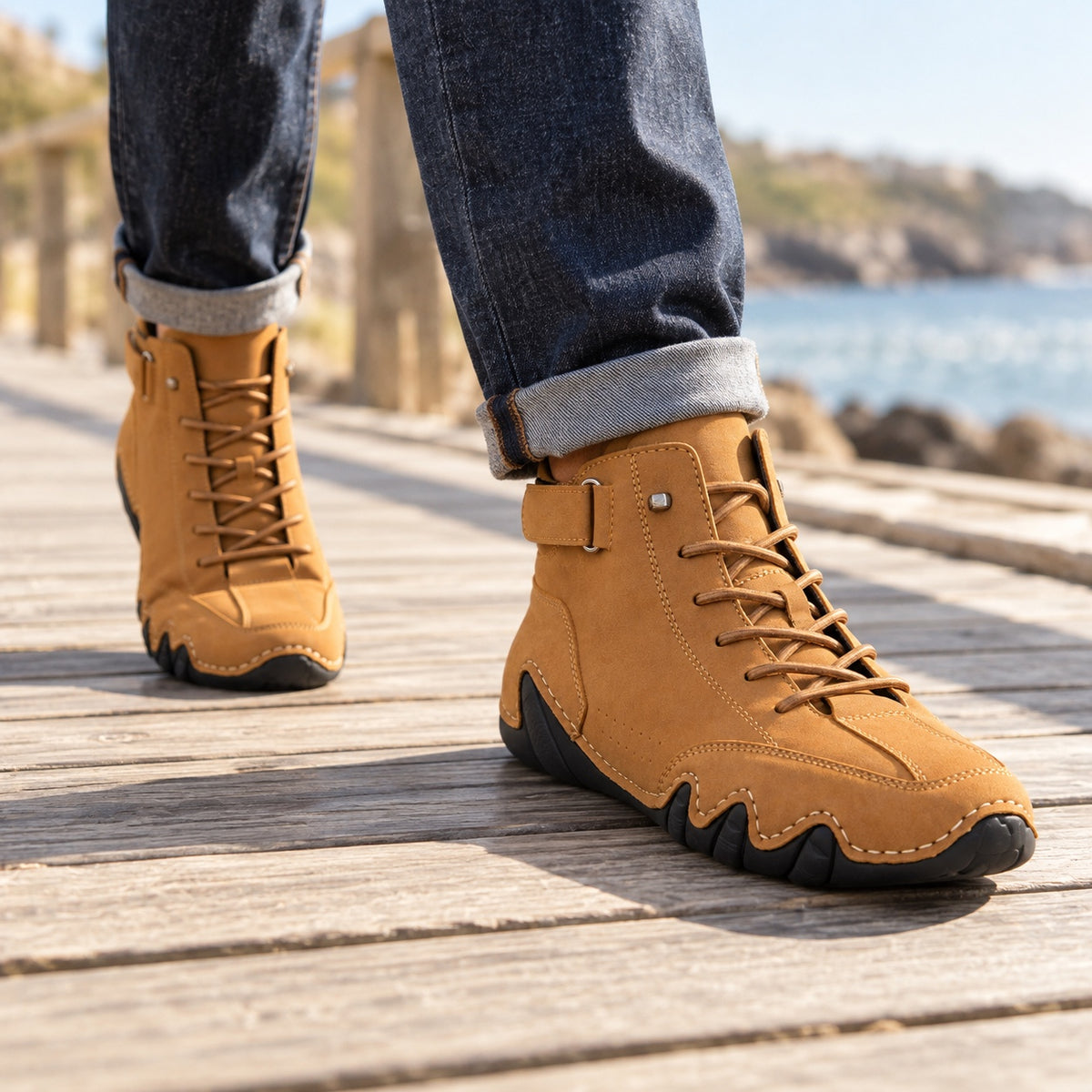 Moody – Women's Barefoot Shoes, worn on a walk